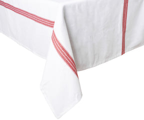 Bring rustic charm to your table setting with a Red Cotton Tablecloth.