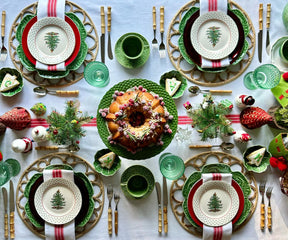 Red and white stripes bring a classic striped pattern to mind. 