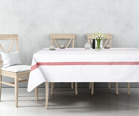 Farmhouse Cotton Tablecloth.