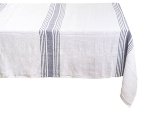 White linen tablecloth with a smooth, crisp finish