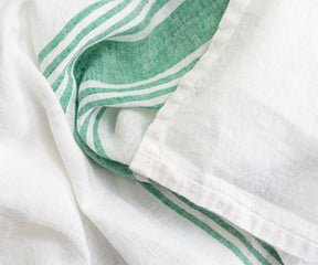 sage green tablecloth on a banquet table