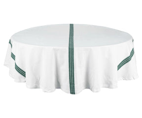 63-inch round tablecloth with soft cotton texture