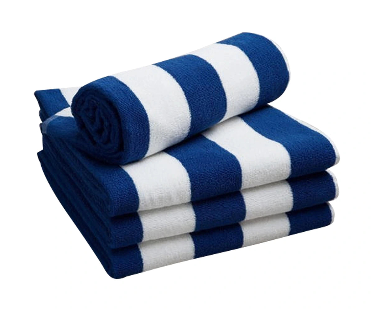 Blue Beach Asciugamano in cotone turco (4, turchese + celeste Blue Beach Asciugamano in cotone turco (4, turchese + celeste