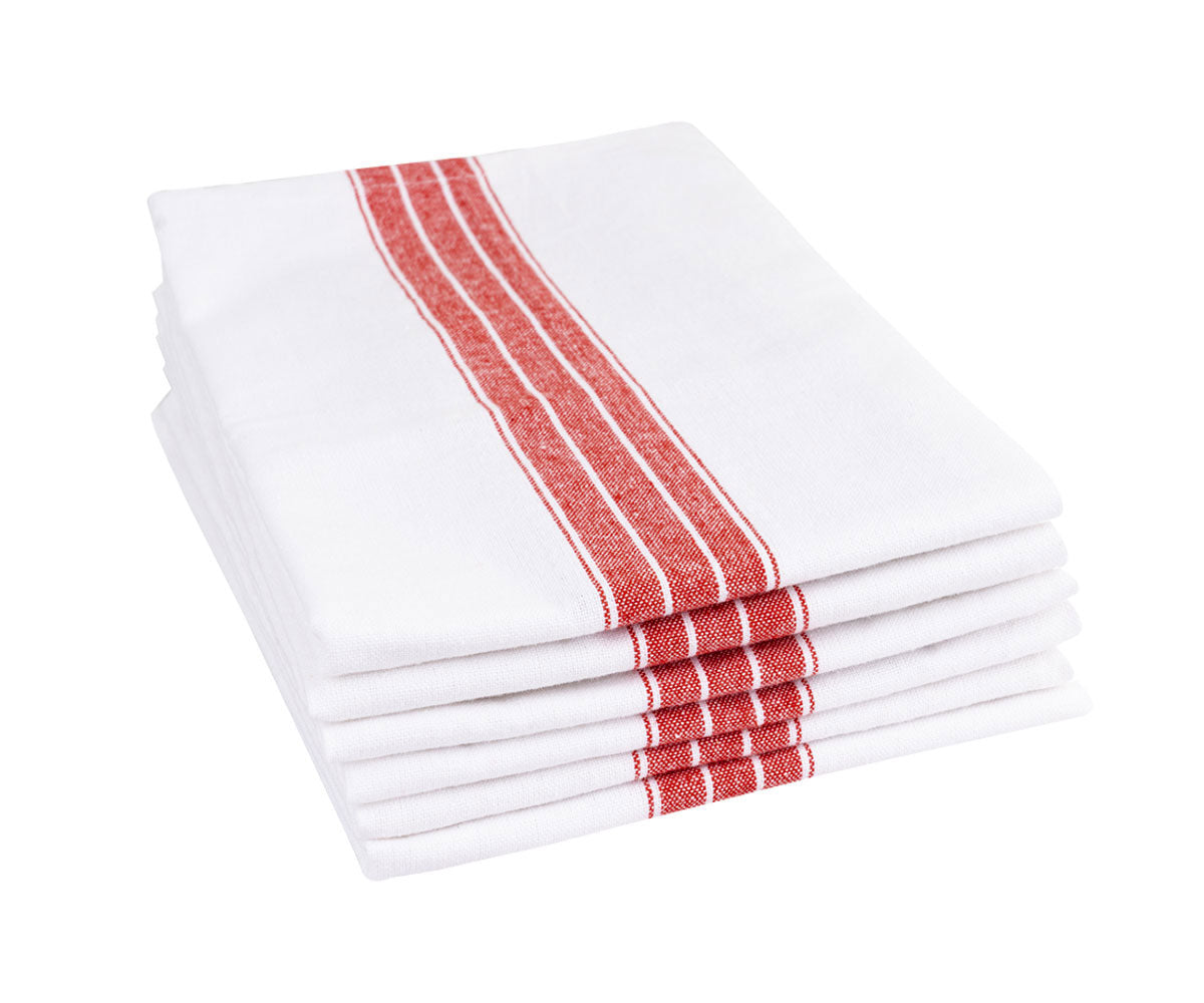 White cloth napkins, simple and elegant, create a timeless and clean look for your dining table.