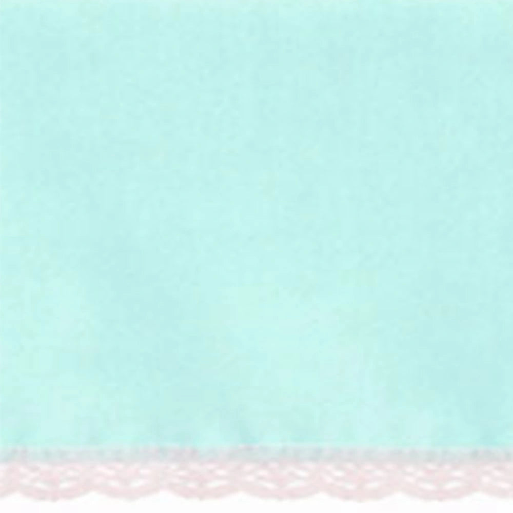 Mint green solid cotton tablecloth fabric close-up