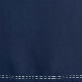 Rectangular cotton dining tablecloth with classic hemstitched border design