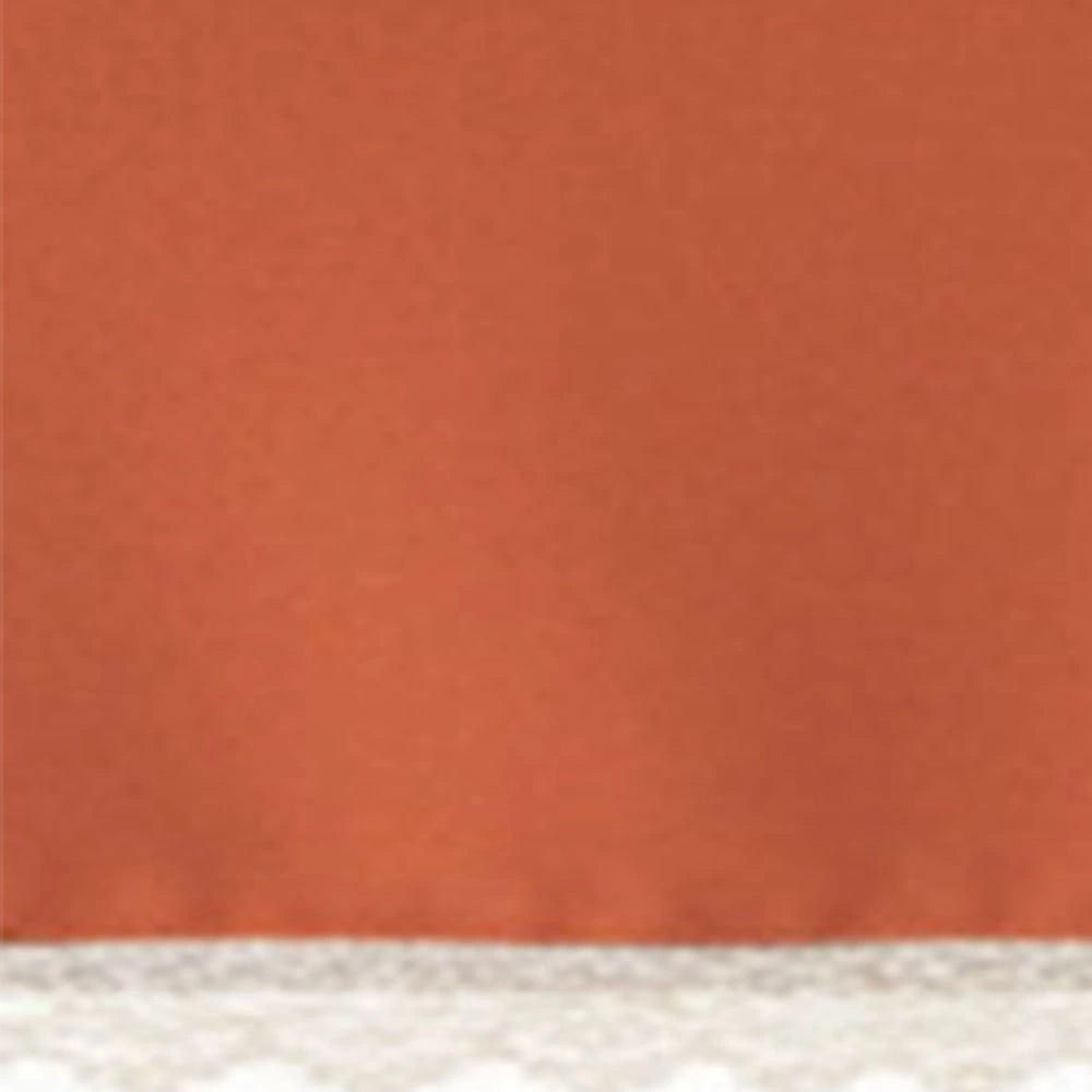 Rust orange cotton tablecloth texture