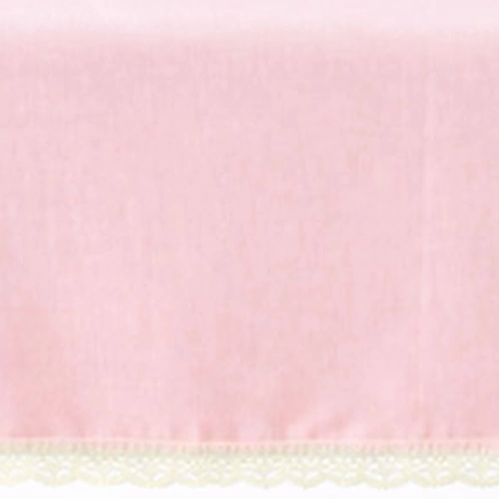 Blush pink cotton tablecloth fabric texture