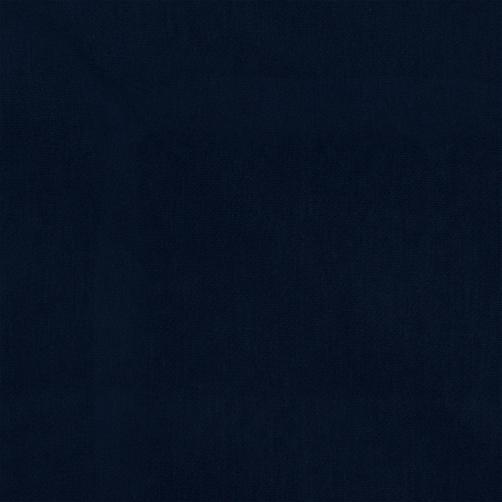 blue cotton curtains with full-length drape