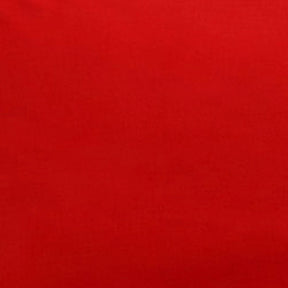 red cotton pillowcase fabric showing rich solid color