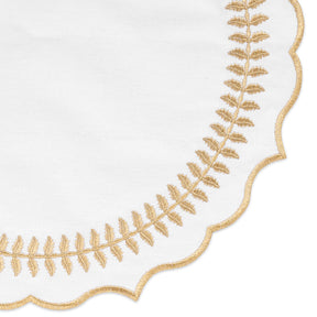 Scalloped placemats for an elegant touch to your table setting.