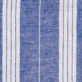 Soft linen kitchen towels with classic blue and white stripe design, 18x28 inches