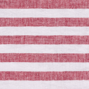 Italian Stripe Napkins featuring a red and white striped pattern
