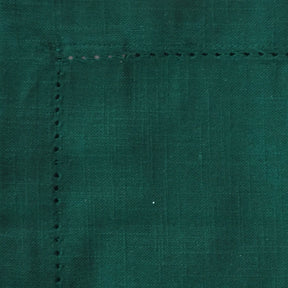 hemstitched tablecloth paired with cotton placemats