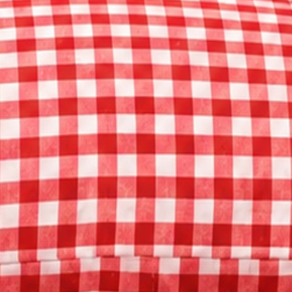 Red gingham linen duvet cover set with pillowcases, breathable European linen bedding for cottage bedroom décor