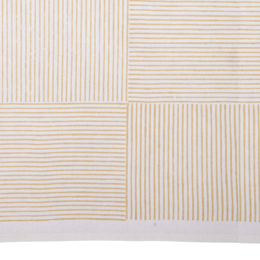 Beige Printed Round Tablecloth