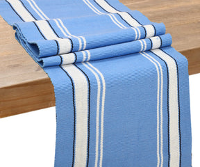 Achieve a cozy ambiance with a farmhouse-inspired striped runner, ideal for everyday use.