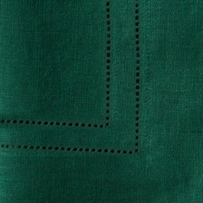 Elevate your table setting with our Green Hemstitch Napkins, crafted from 100% linen and finished with elegant double hemstitch detailing