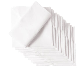 Cotton Luncheon Napkins - Set of 12 in 15-Inch Standard Size