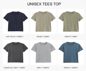 Grey unisex t-shirt with crew neck and short sleeves - close up