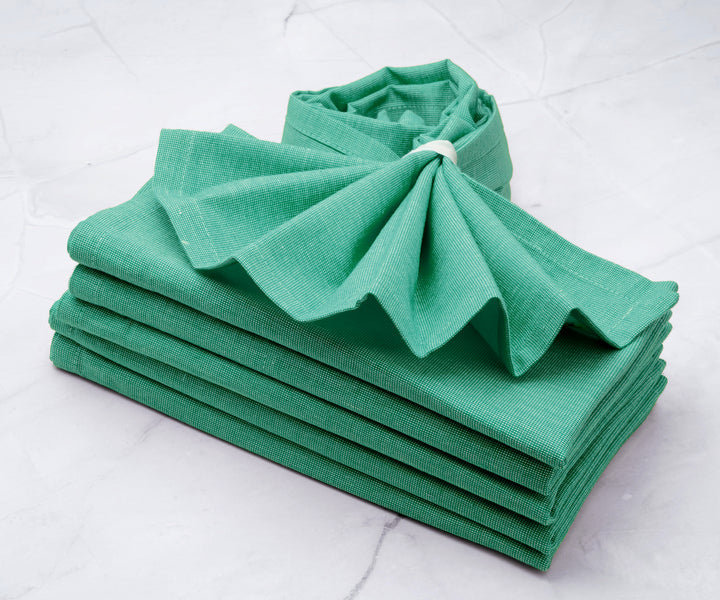 Dark Green Cloth Napkins Set of 2 4 6 8 10 12. Green Linen Napkins 16 Inch  Size. Green Christmas Napkins. Eco-friendly Green Dinner Napkins. 