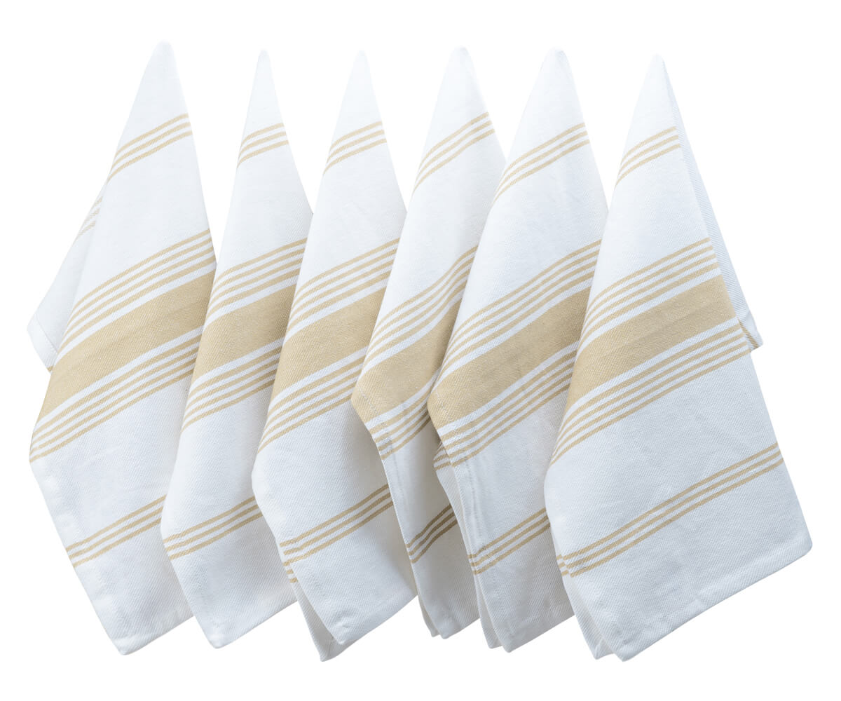 Luxurious cloth napkins with a gold accent, evoking a sense of sophistication.