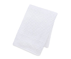 Organic waffle weave towel 30x60 inches for bathroom and spa use