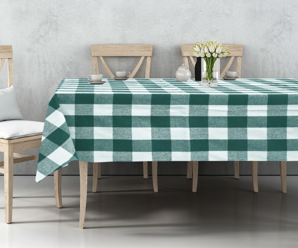 spring buffalo plaid tablecloth, cotton tablecloth, spring tablecloth 