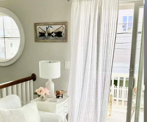 white curtain, striped curtain , black striped curtain, window curtain , door curtain, pure linen curtain, out door curtain 