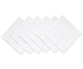 White Fabric Napkins - 22 inch