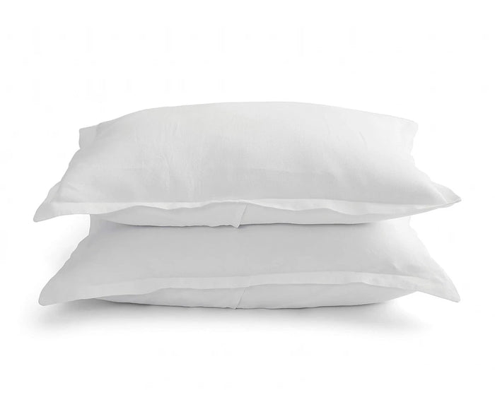 Luxury cooling linen pillowcases made from 100% natural breathable linen – soft linen pillow covers for comfortable