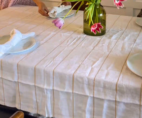 a cotton tablecloth rectangle or tablecloth cotton linen offers a more casual and relaxed feel. Cotton is breathable and easy to maintain, making it suitable for everyday use or informal gatherings.