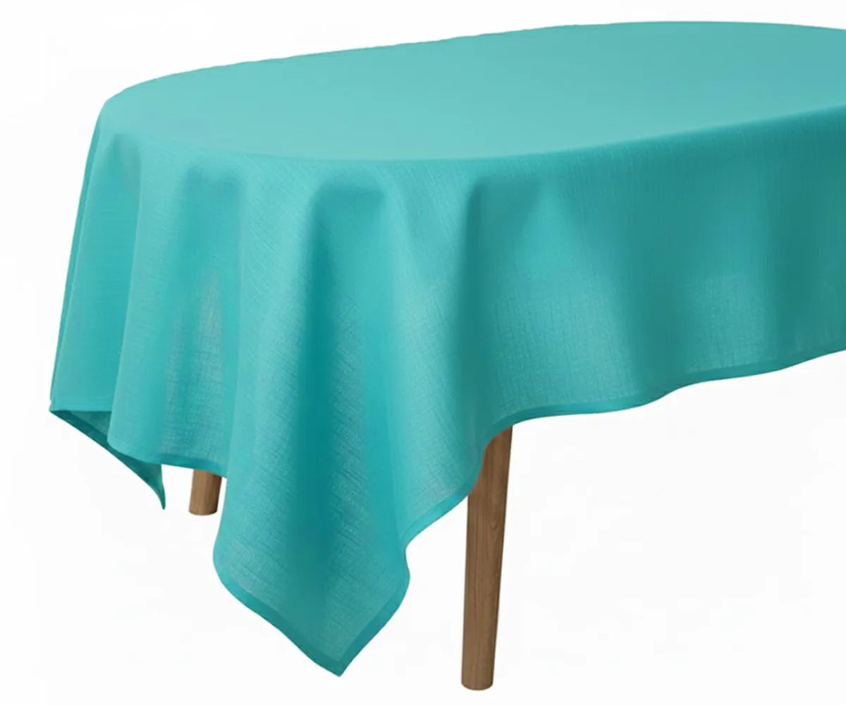 Oval Linen Tablecloth