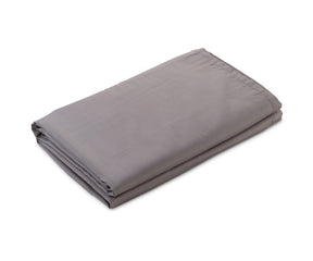 High-quality brown sateen weave flat sheet offering elegant bedroom comfort