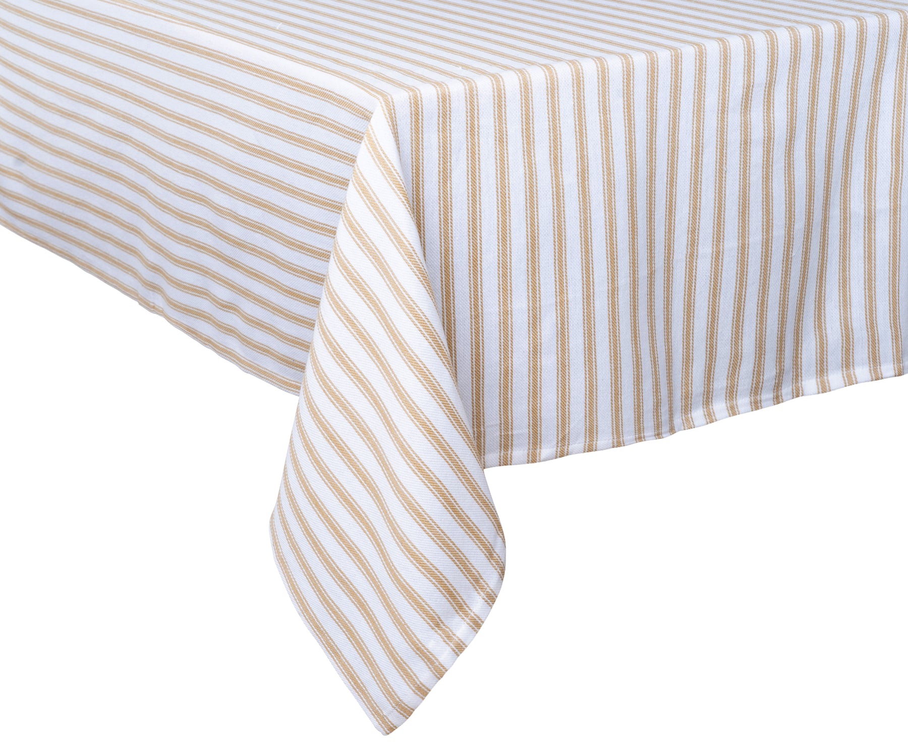 Rustic beige rectangle tablecloth for dining table, weddings, and seasonal decor