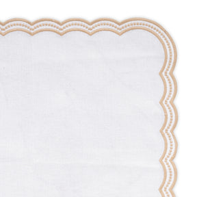 Scalloped Napkins - Embroidery Napkins