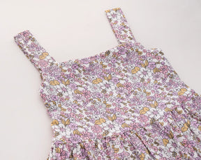 Cute pink floral toddler dress for girls – breathable cotton sleeveless dress for summer comfort and everyday wear.