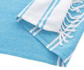 Set of two premium Turkish bath towels – perfect for beach, pool, or spa use