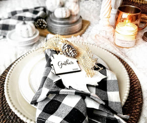 Cotton farmhosue napkins, soft to the touch, adding a touch of luxury to your meal.