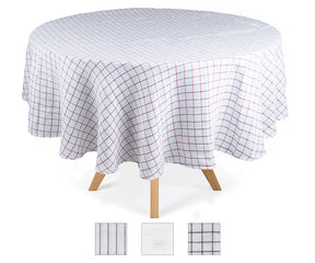 Discover the flexibility of white tablecloths, including the refinement of white round options, to enhance your decor.