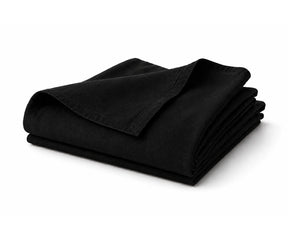Black linen flat sheet made from 100% premium linen. Breathable, luxury bedding with a modern look.