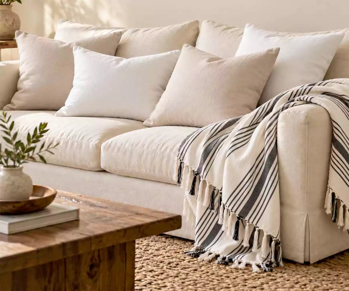 Black and White Striped Throw Blanket Soft, Stylish & Cozy