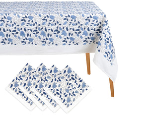 Printed Tablecloths and Napkin set - cotton
