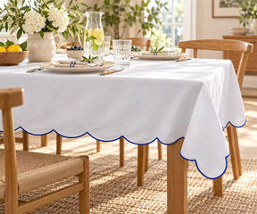 Blue and White Tablecloths