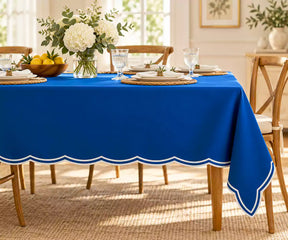 Rectangle Blue Tablecloth