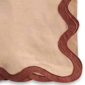 European Linen Napkins-Scallop