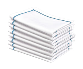 Dinner Napkins - Set your table with soft baby blue napkins, adding a natural touch.