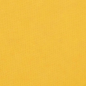 Golden yellow solid cotton table runner shown flat, textured cotton weave for decorative table accents