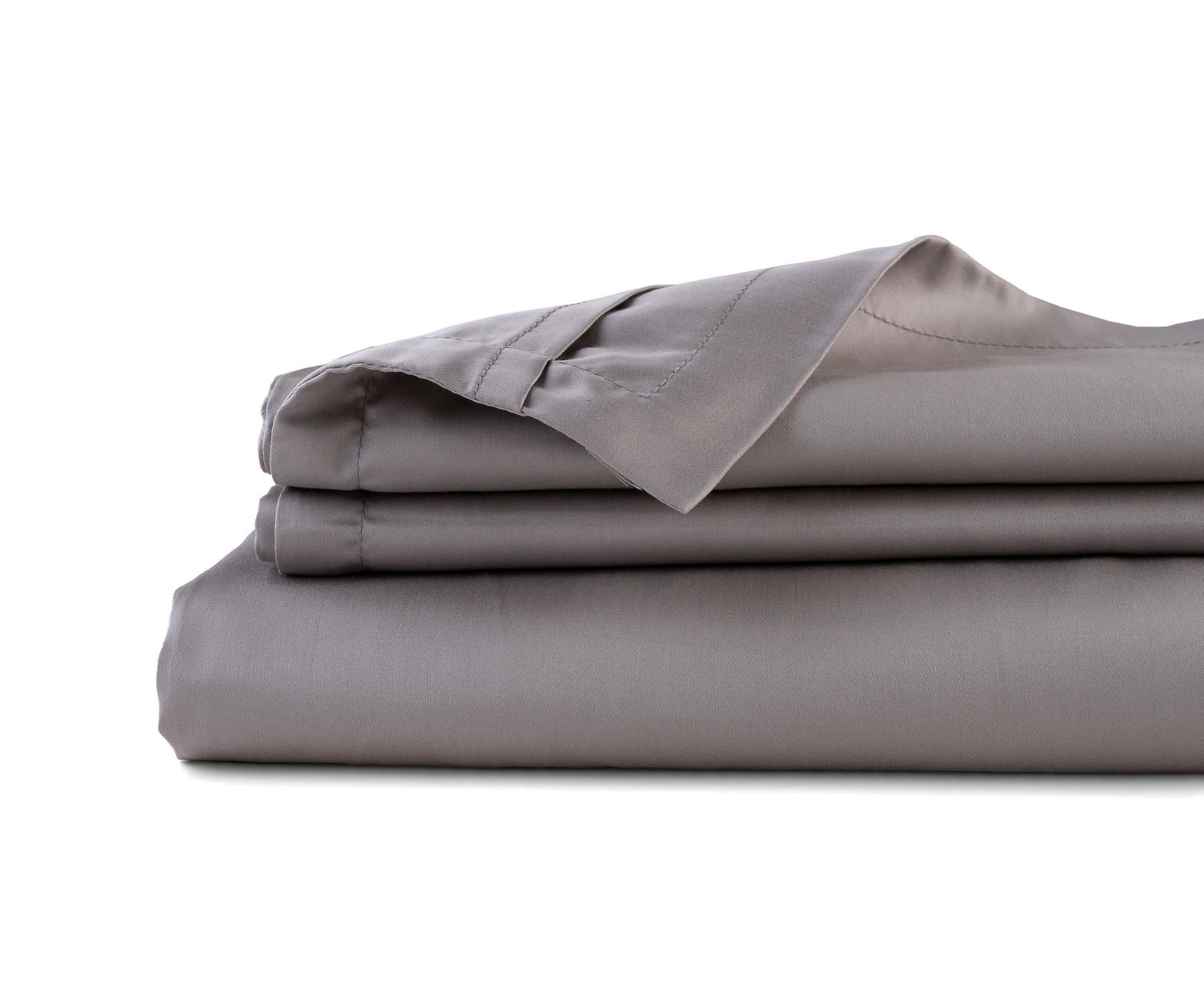 Brown cotton flat sateen sheet with silky smooth finish for king and queen beds