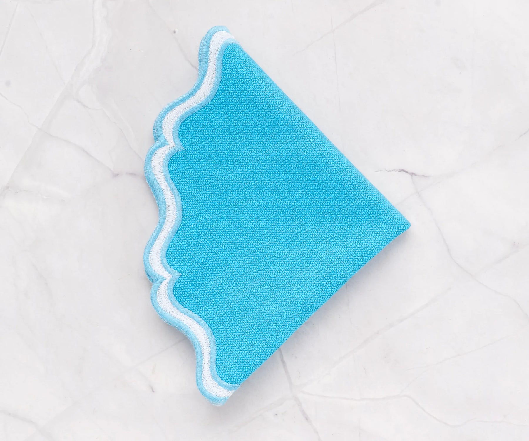 Durable cotton turquoise table placemat, 15-inch and 17-inch sizes for stylish dining